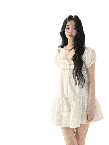 Cloudy Lace Puff Dress