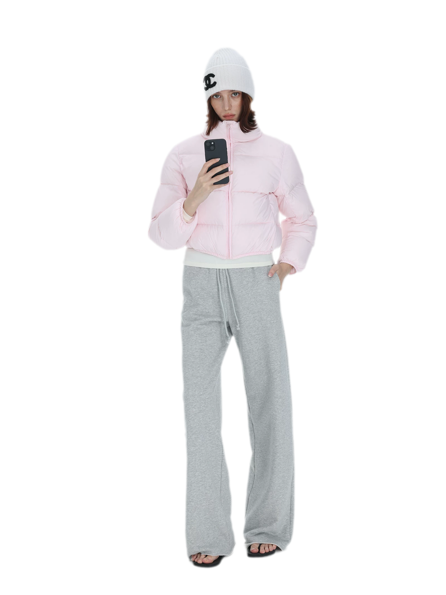90 White Down Puffer Jacket