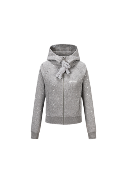 Starry Slim-Fit Hooded Sweatshirt