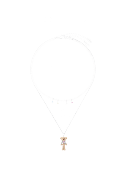 Bow Bear Necklace