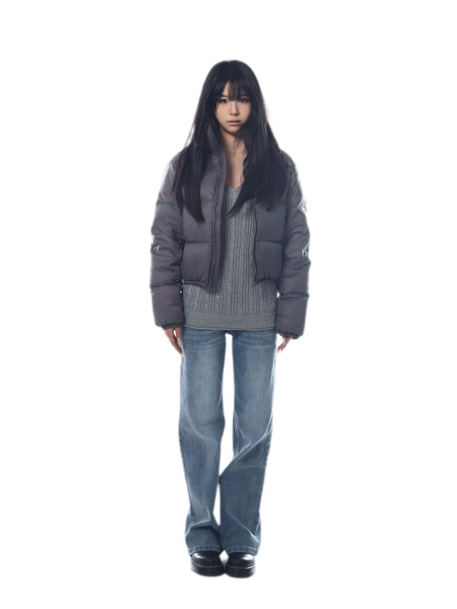 Low-Rise Straight Jeans
