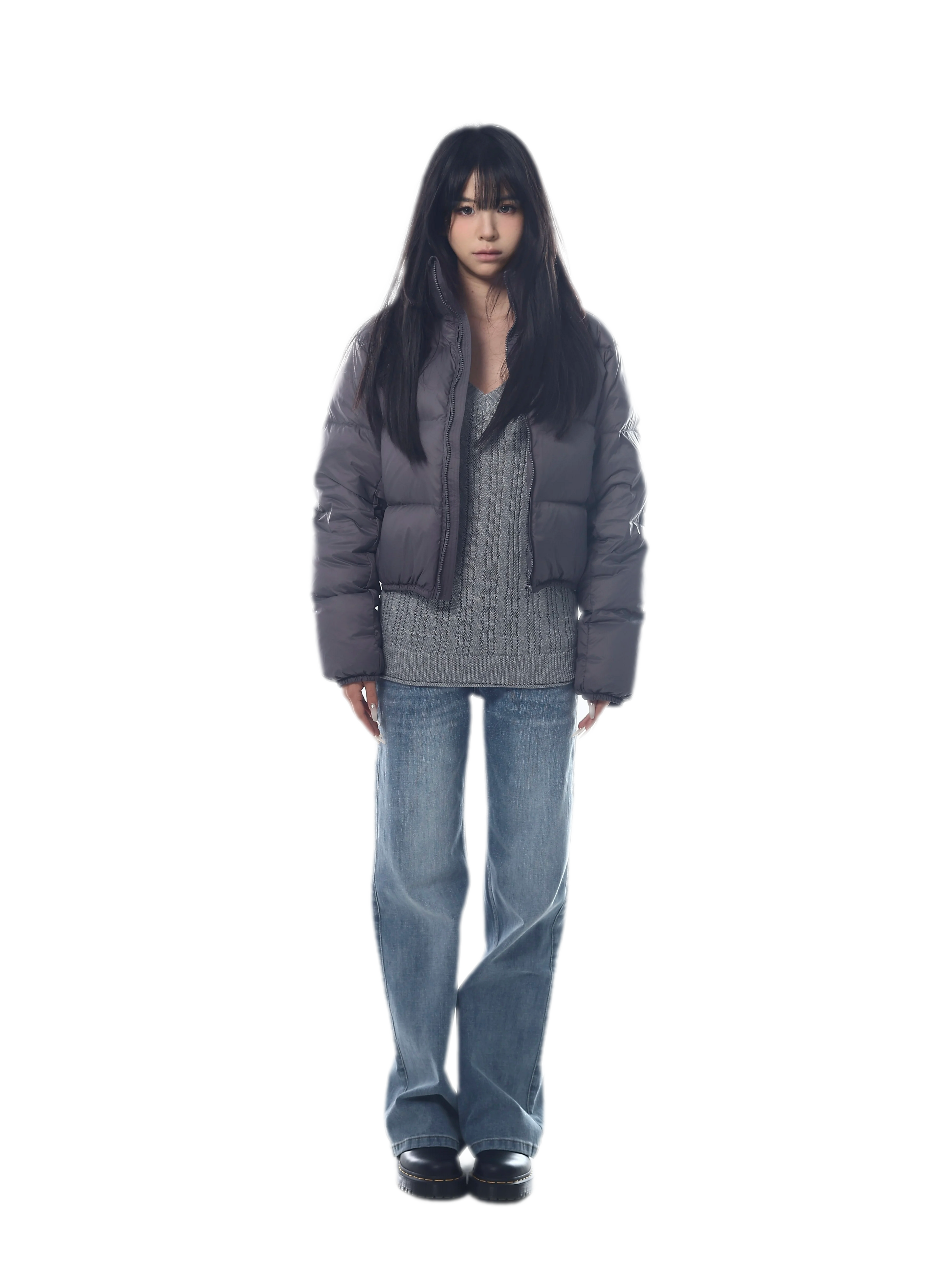 Low-Rise Straight Jeans