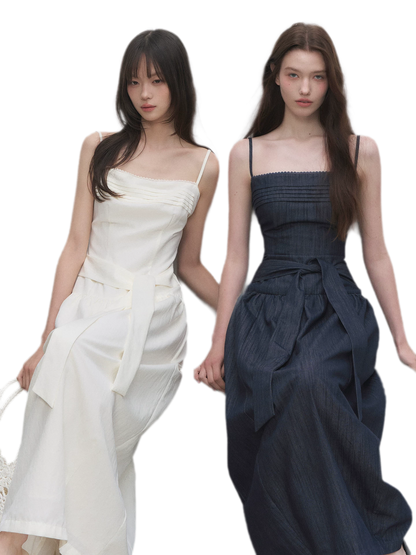 Tie Waist A-Line Dress