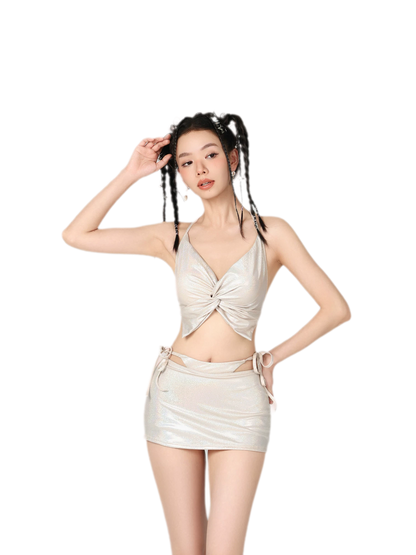 Strappy Cutout Bikini Set