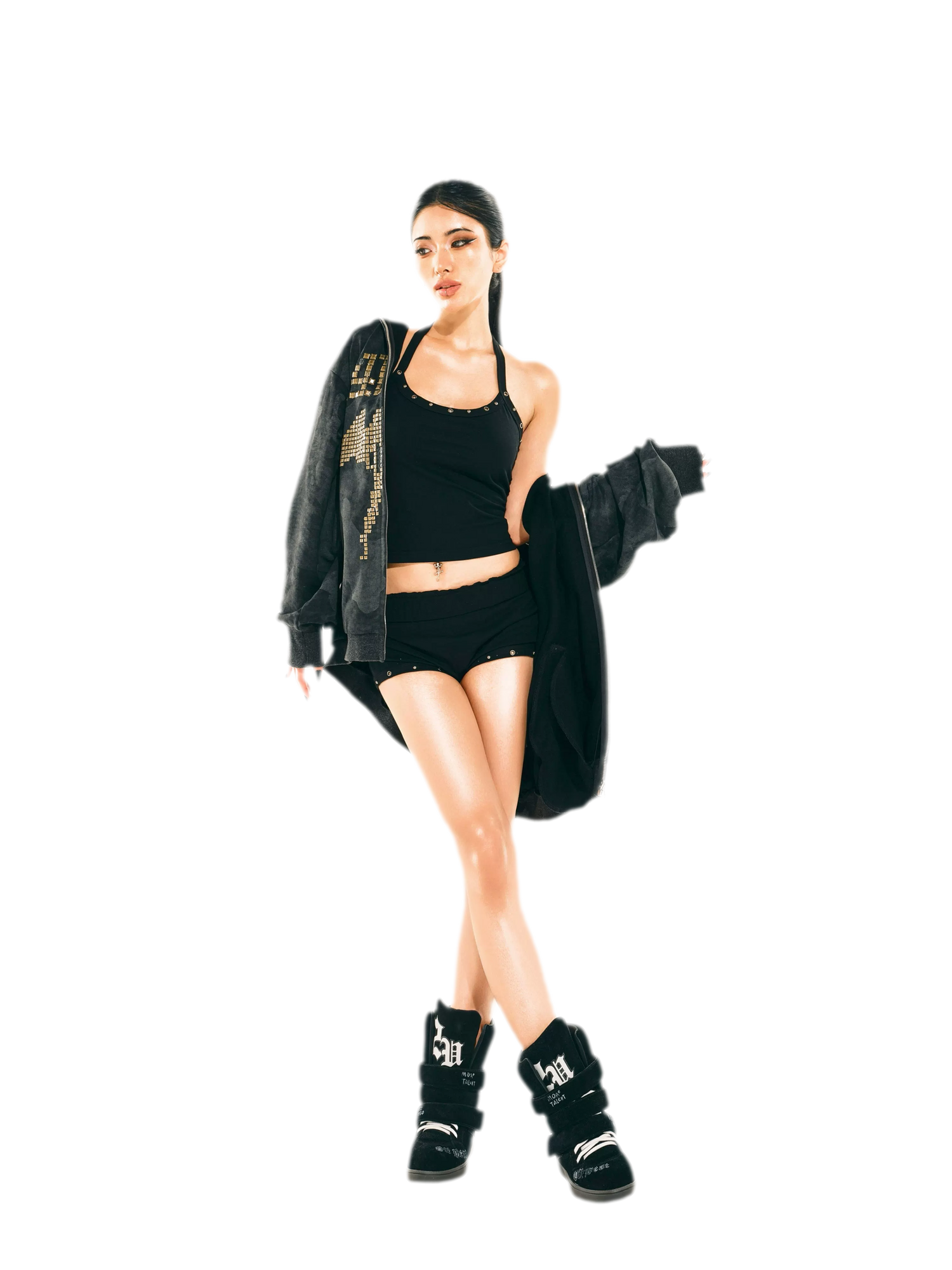 24ANS x UWA Studded Halter Shorts Set