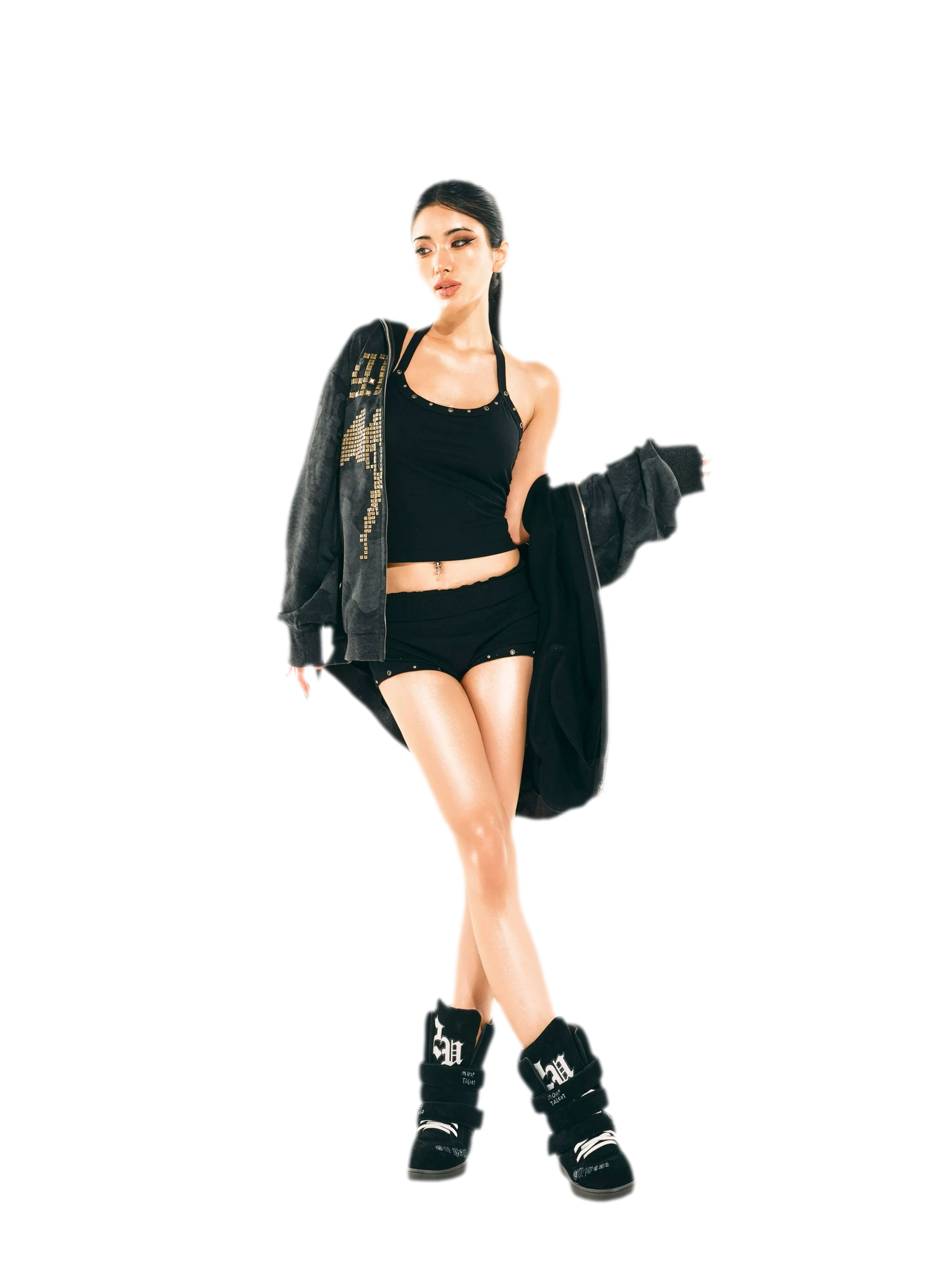 24ANS x UWA Studded Halter Shorts Set