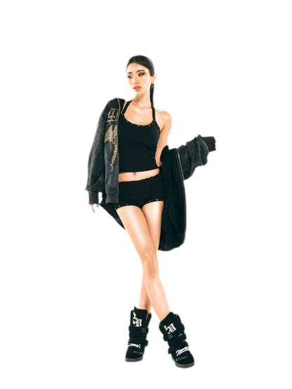 24ANS x UWA Studded Halter Shorts Set