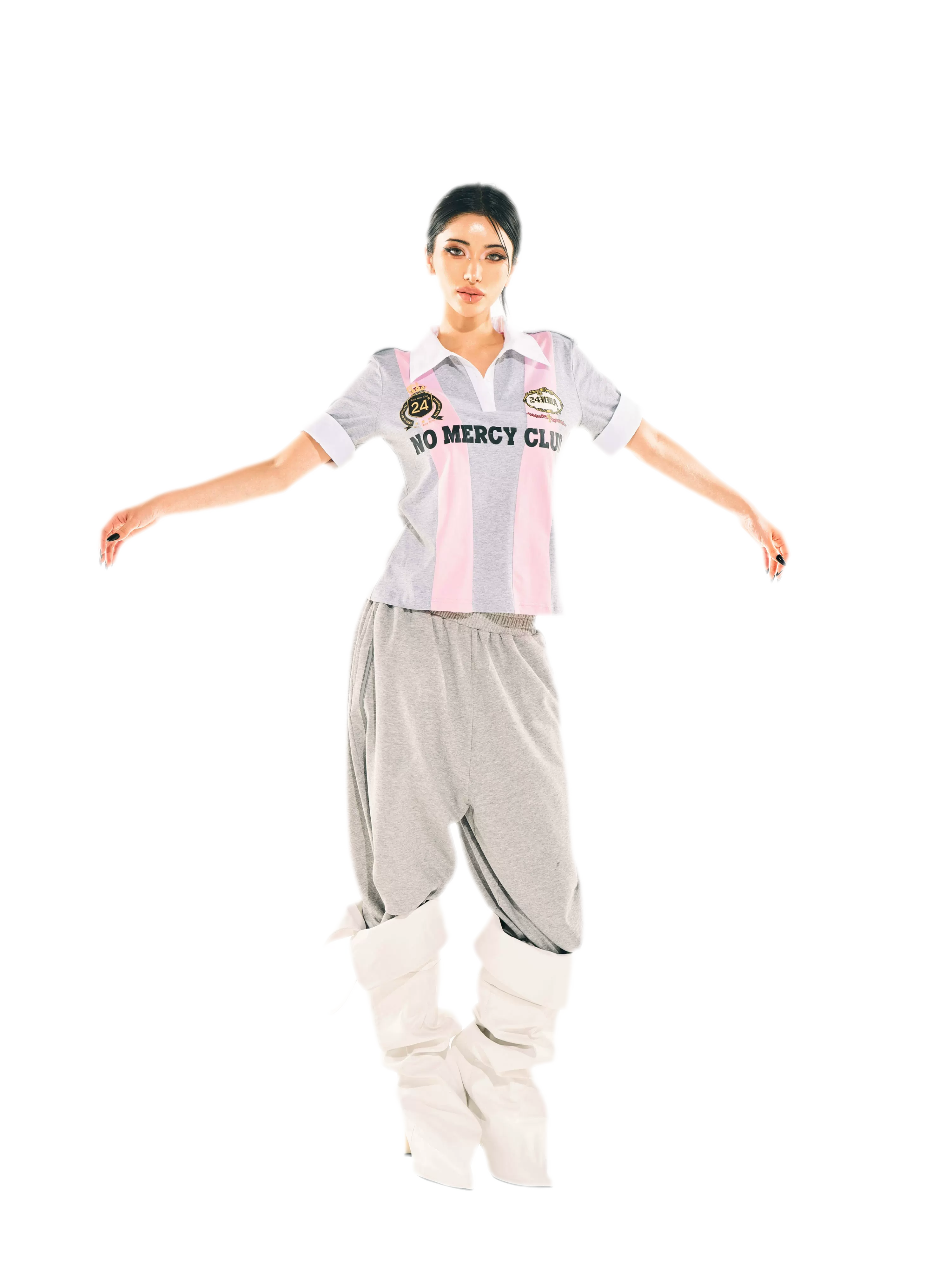 24ANS x UWA Wide-Leg Cropped Pants