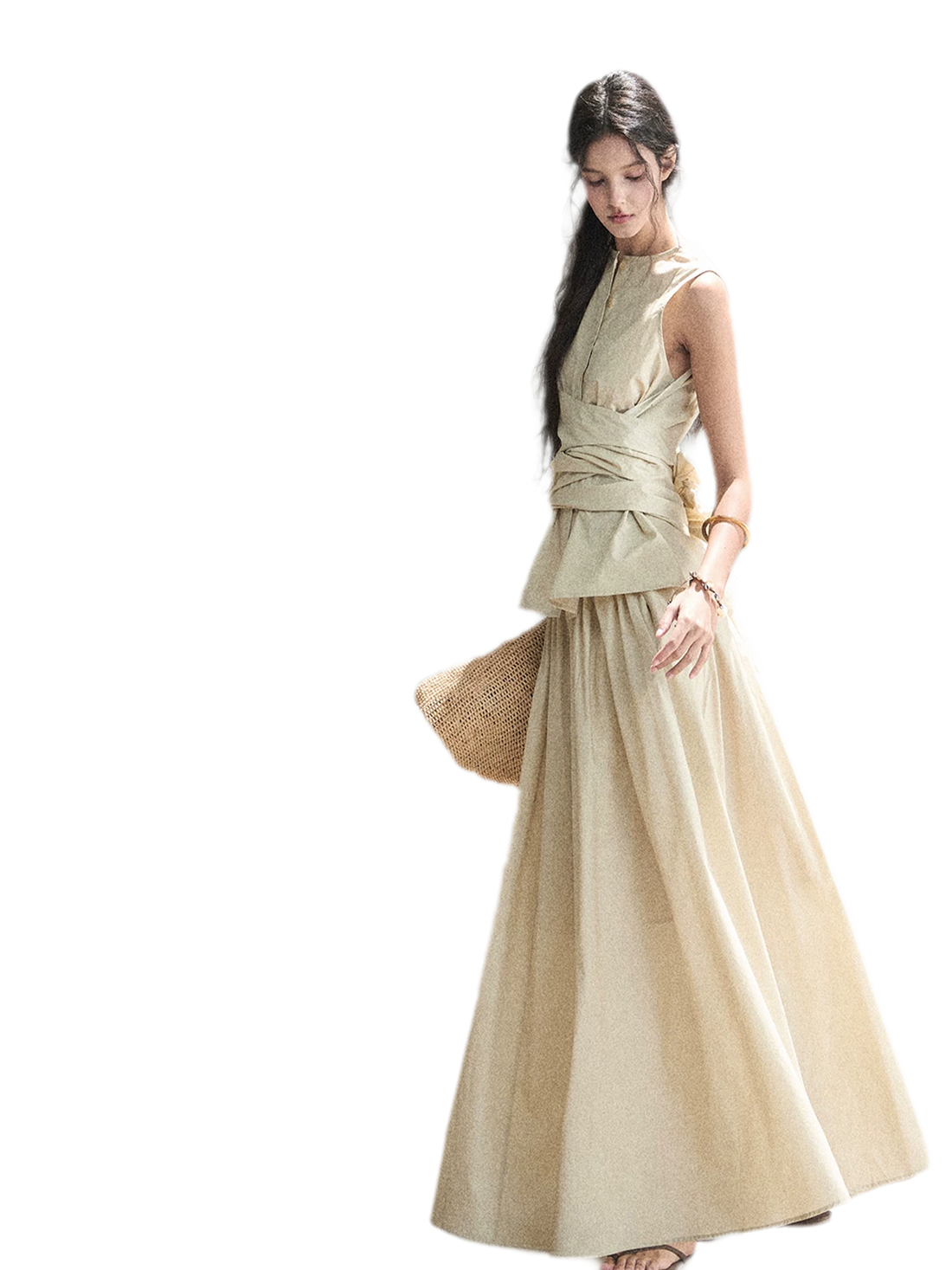 Lace Trim Skirt Set
