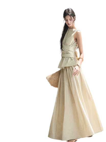 Lace Trim Skirt Set