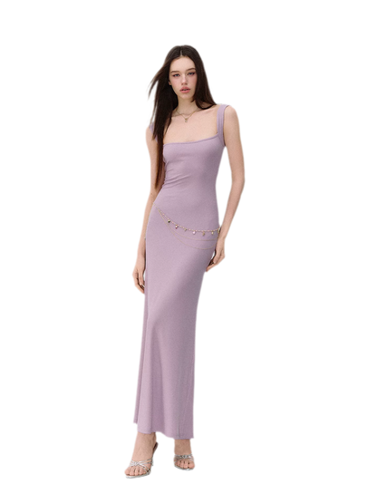 X-line Sleeveless Cross Back Bodycon Dress
