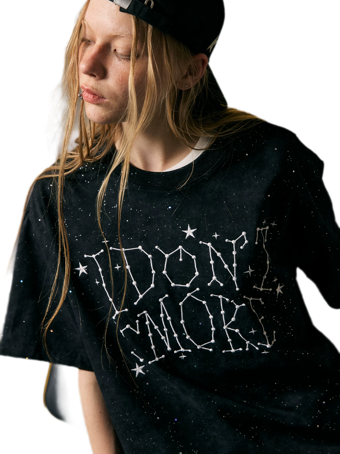 Starry Glitter Oversized T-Shirt