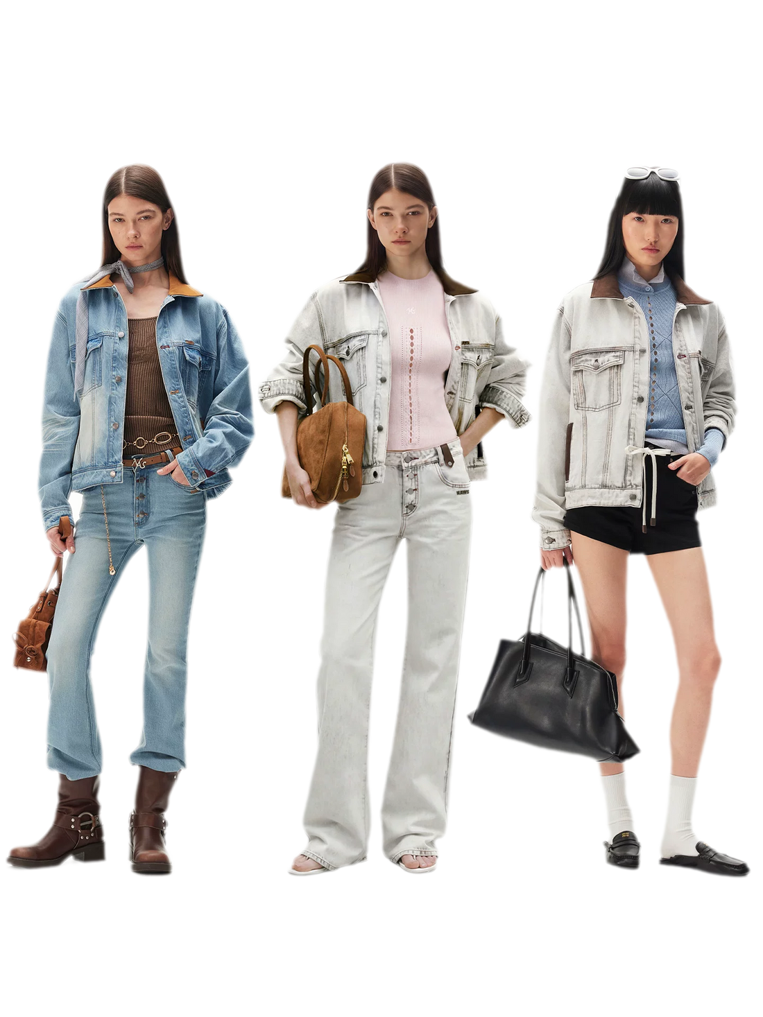 Enzyme Washed Suede-Panel Jacket