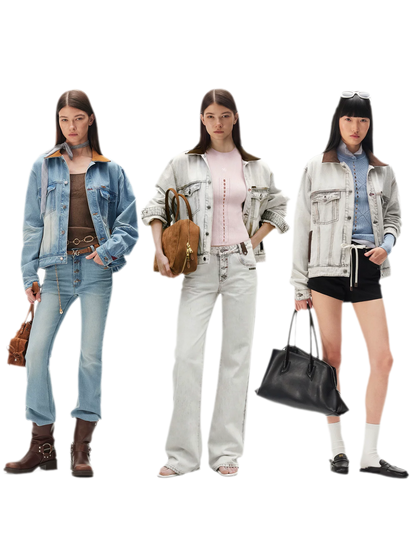 Enzyme Washed Suede-Panel Jacket