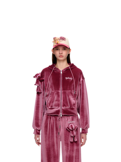 Rhinestone Velvet Jacket