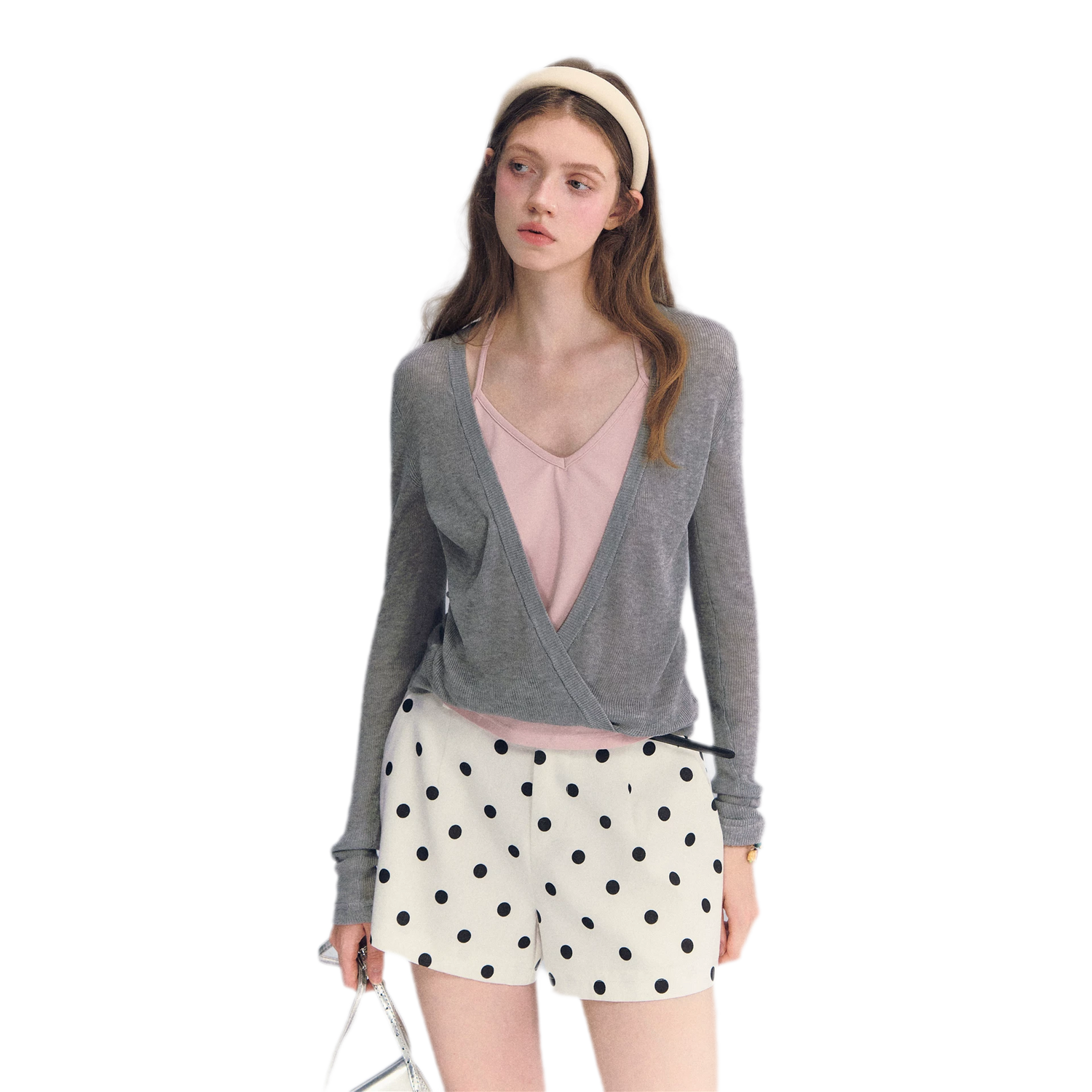 Lyocell Faux Two Knit