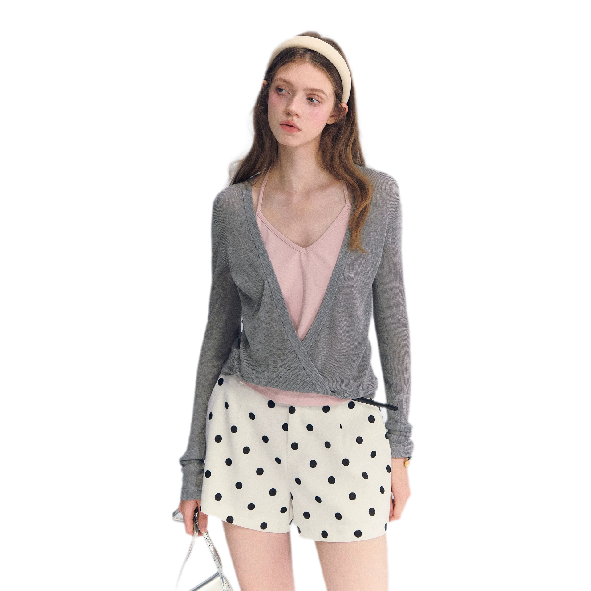 Lyocell Faux Two Knit