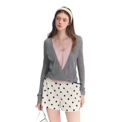 Lyocell Faux Two Knit