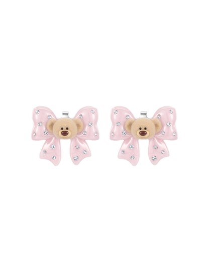 Mini Bear Bow Studs