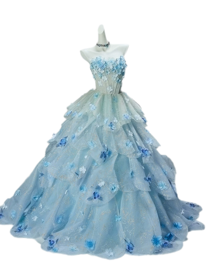 Gradient Sequin Ball Gown