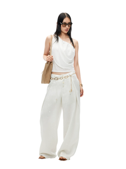 Maria Knit Vest with Twisted Shoulder Strap