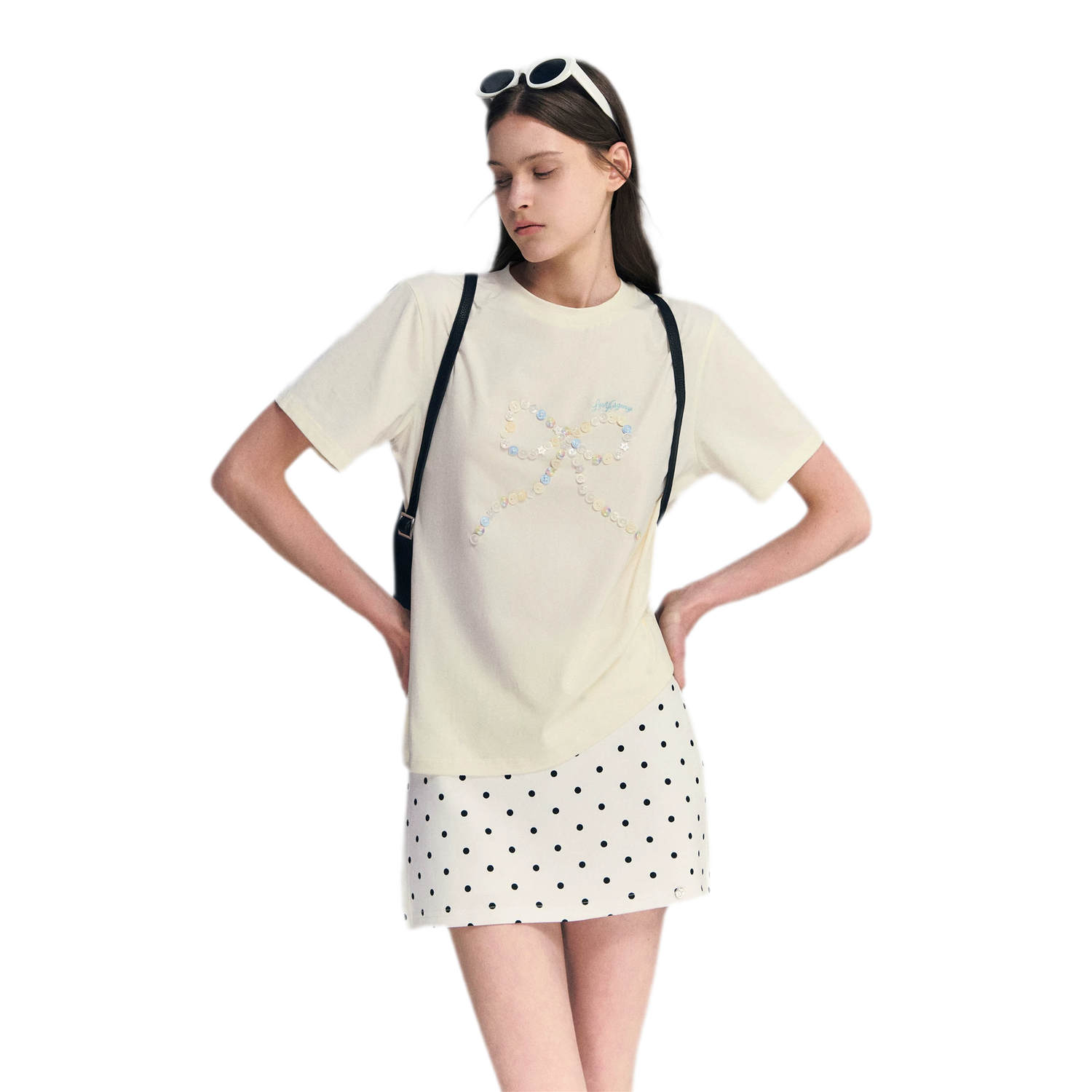 Polka Dot A-line Skort