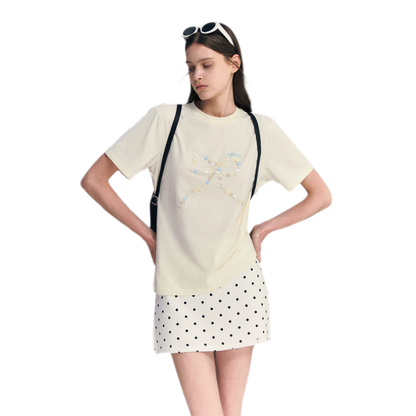 Polka Dot A-line Skort