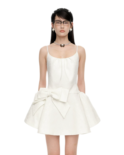 Elegant Bowknot Strap Dress