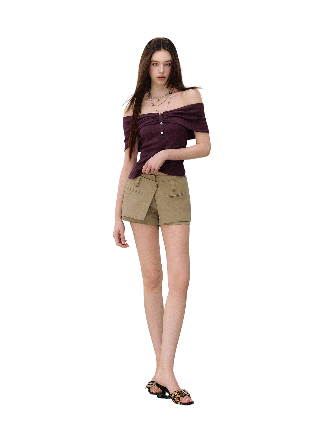 Deconstructed Detachable Layered Cargo Shorts Set
