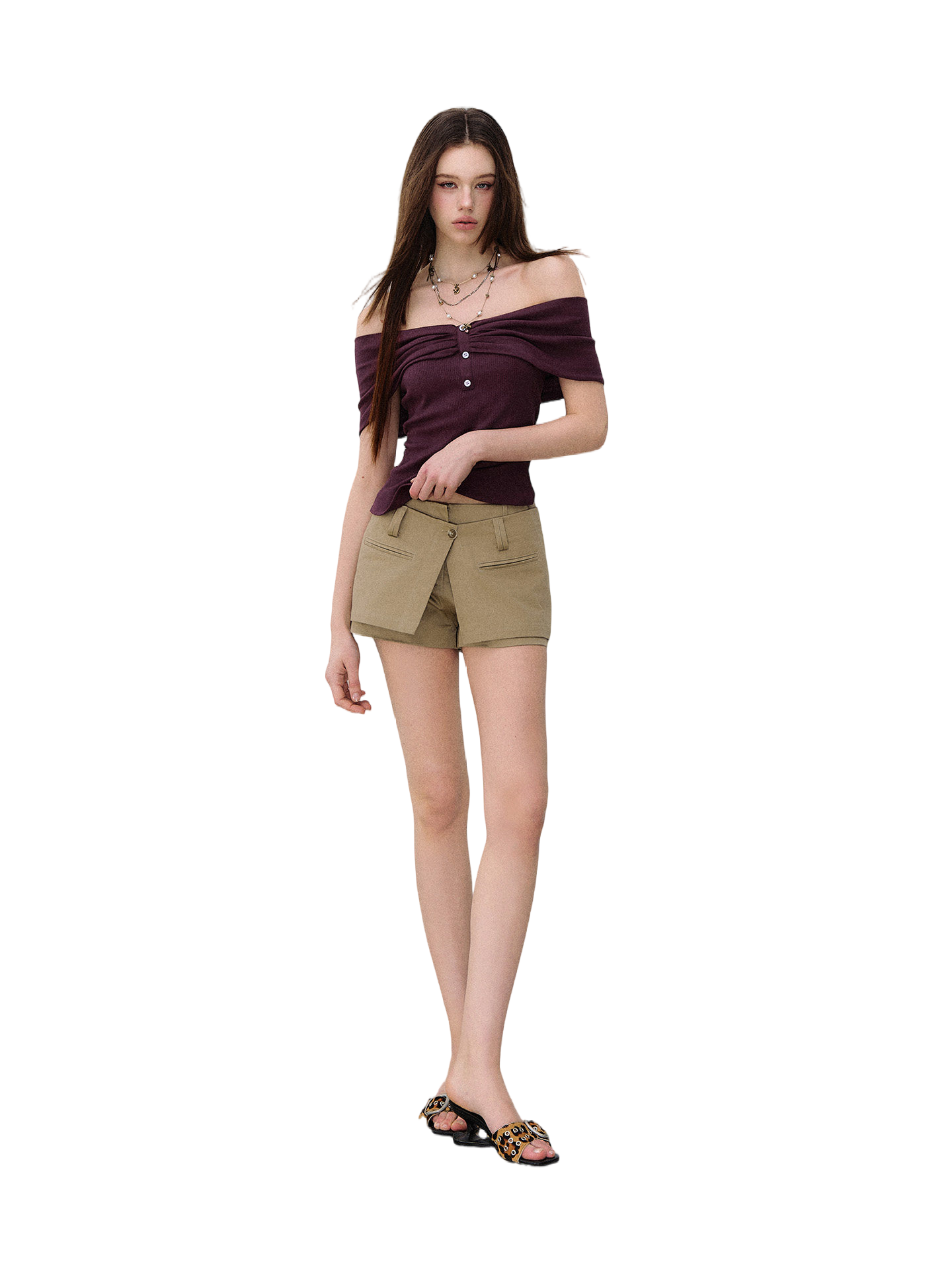 Deconstructed Detachable Layered Cargo Shorts Set