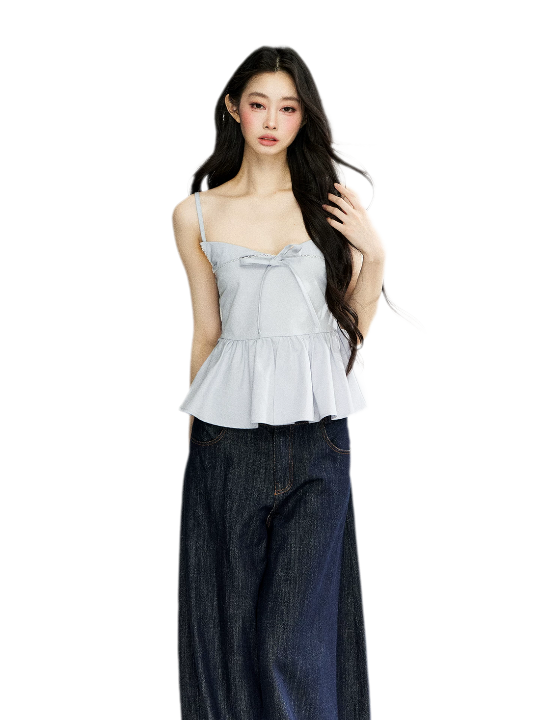 7SHIFTIN Ruffled Bow Strap Cami – view 2