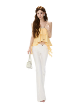CYNR Crystal Ruffle Cami – view 3