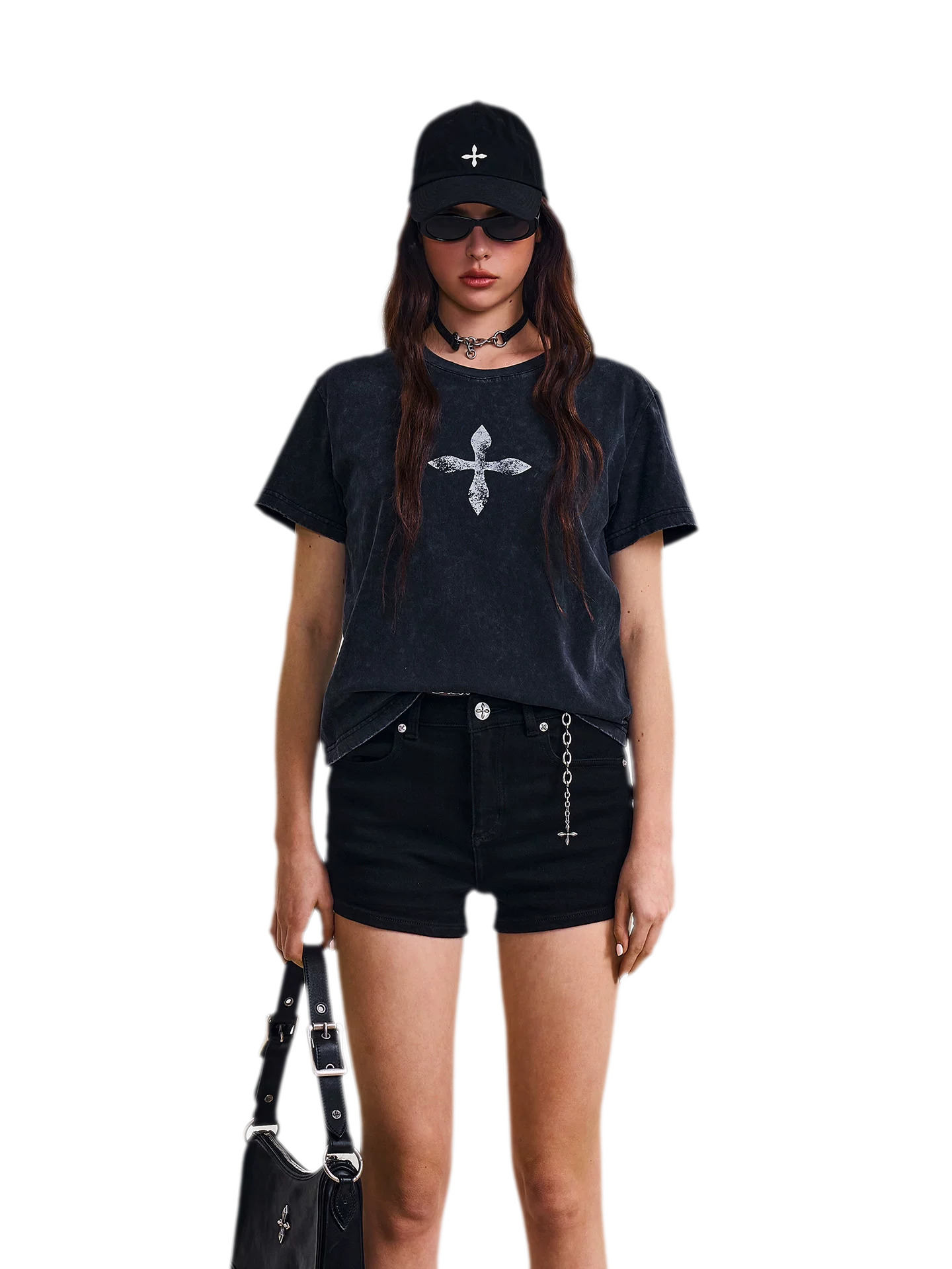 Cross Flower Vintage Tee