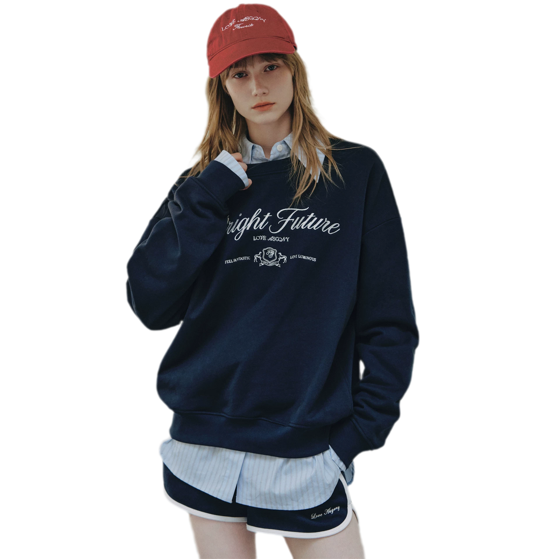 Embroidered Graphic Crewneck Sweatshirt