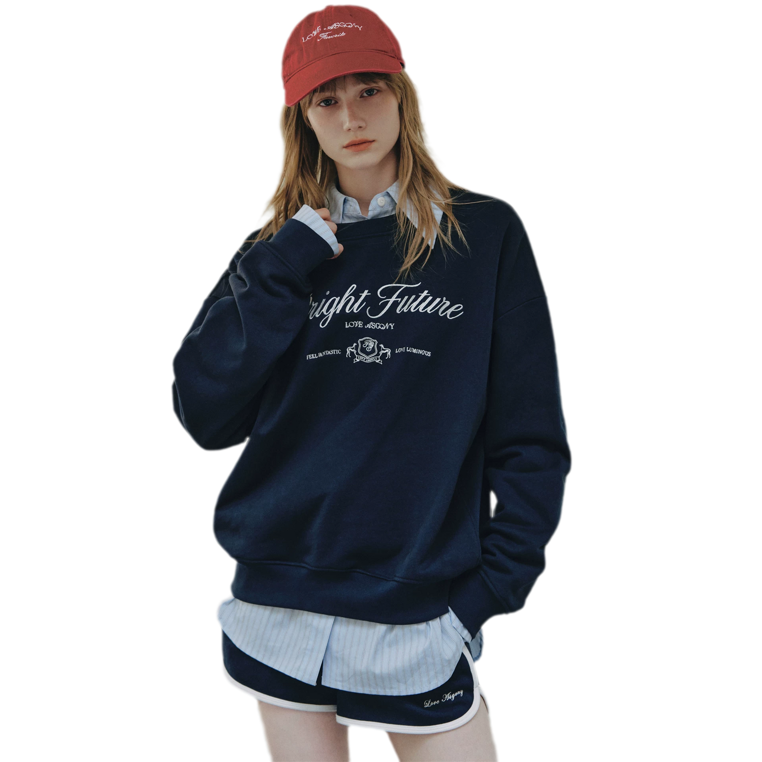 Embroidered Graphic Crewneck Sweatshirt