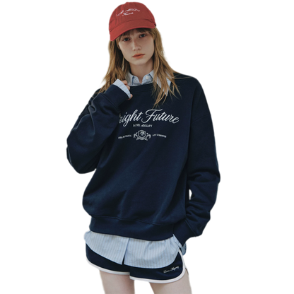 Embroidered Graphic Crewneck Sweatshirt