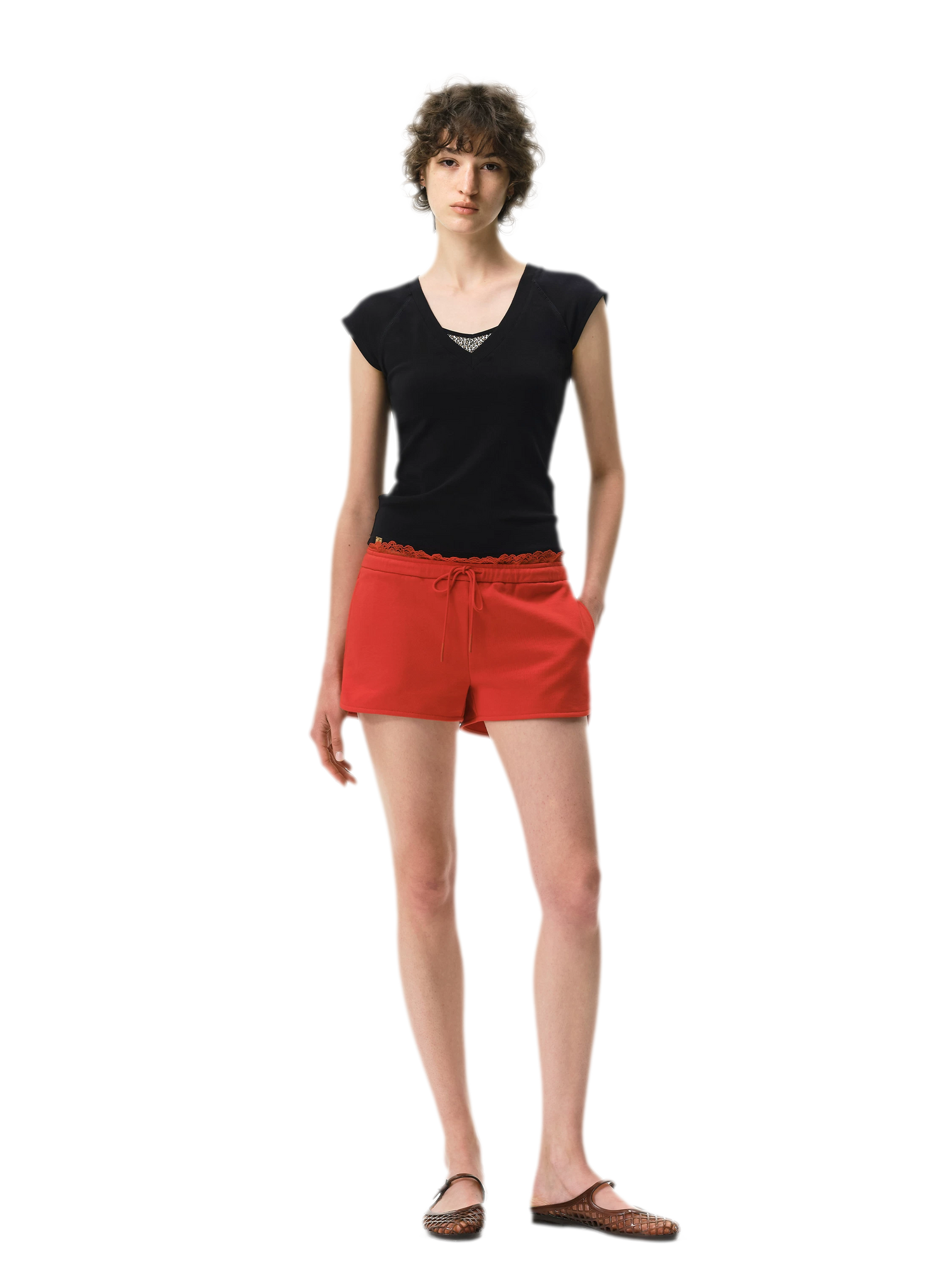 Lace Waist Shorts