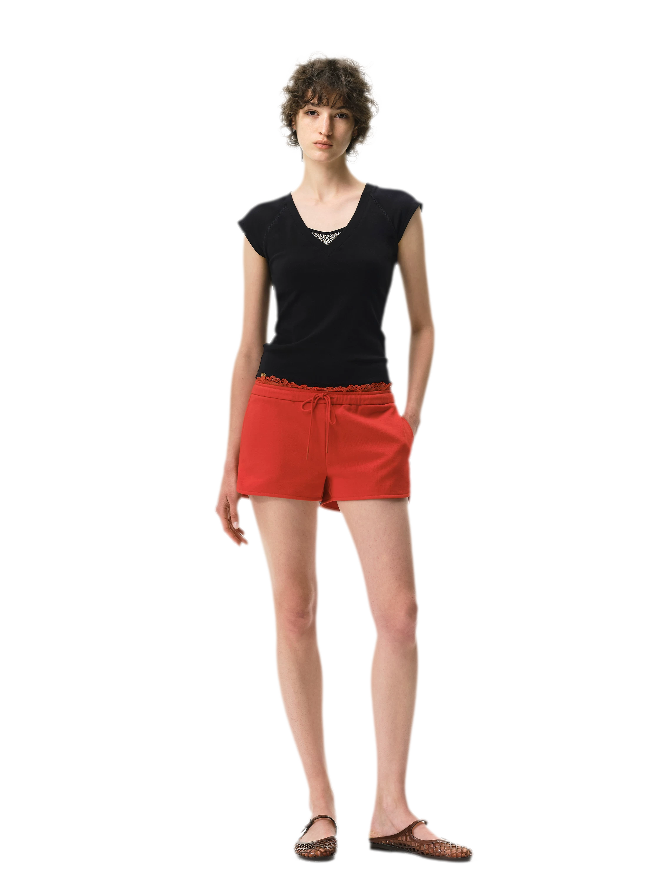 Lace Waist Shorts
