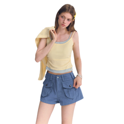 Low-Waist Cargo Shorts