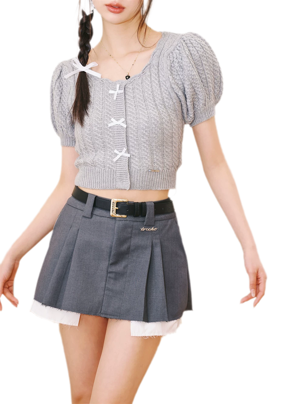 Wide Metal Letter Belt