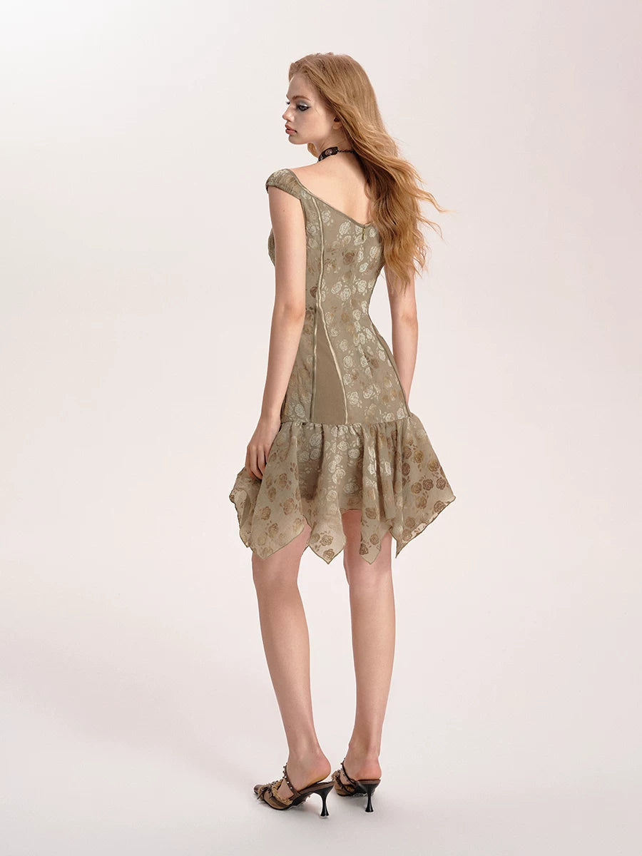 Velvet Rose Midi Dress