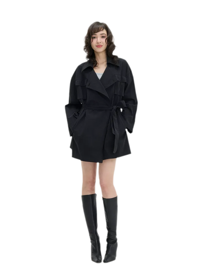 Oil-Wax Cropped PU Jacket