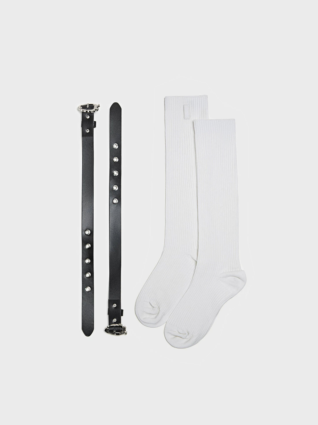 Leather Strap Socks