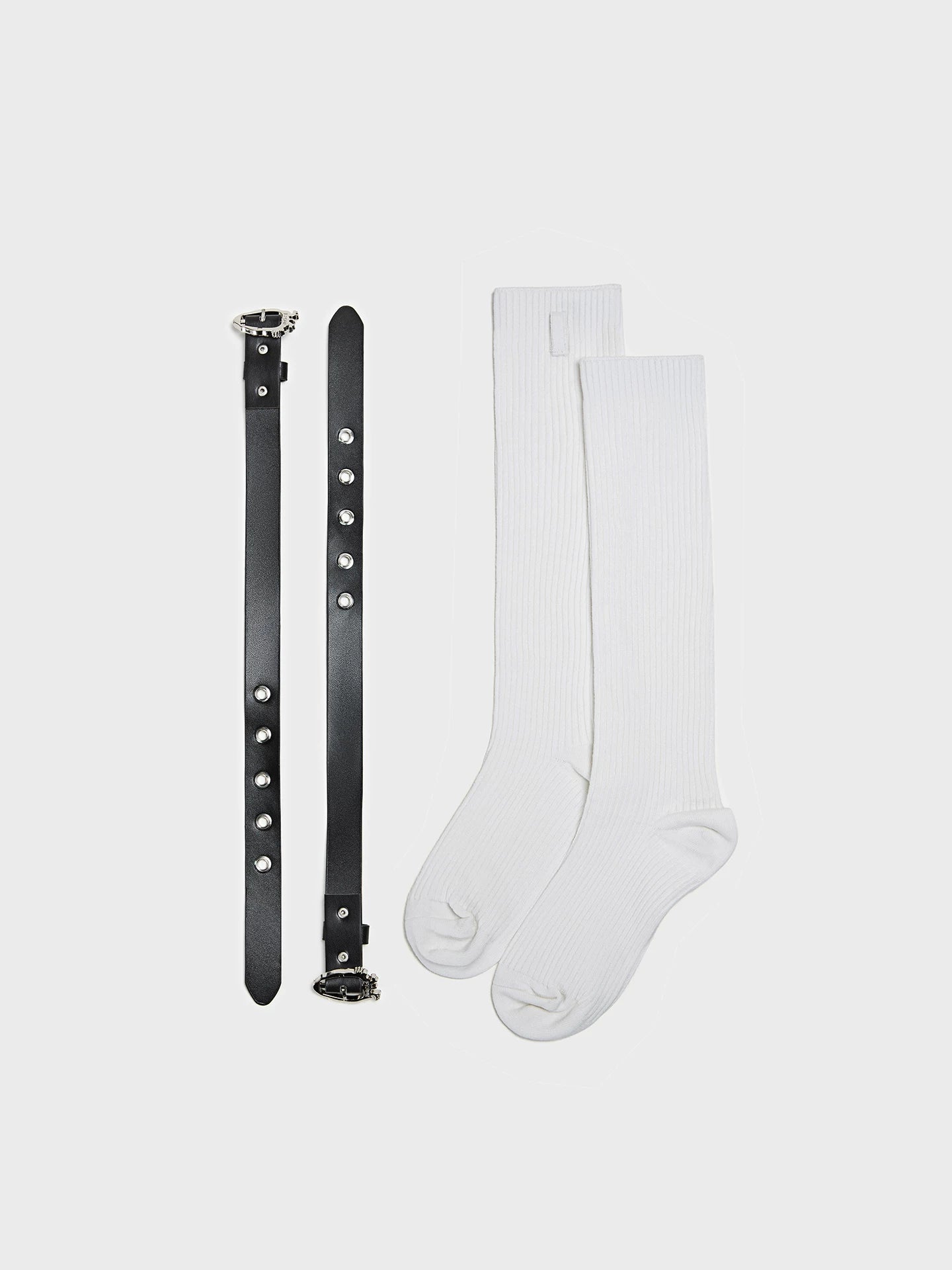 Leather Strap Socks