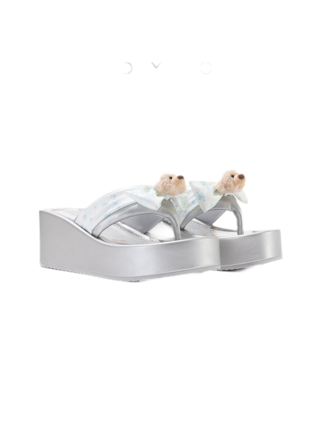 13DE MARZO Floral Wedge Thong Sandals – Sandals &amp; Slippers