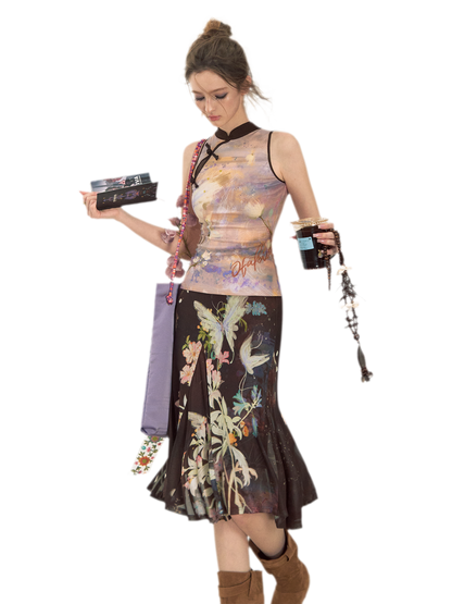 Tiger Eye Butterfly New Chinese Style Fashion Set