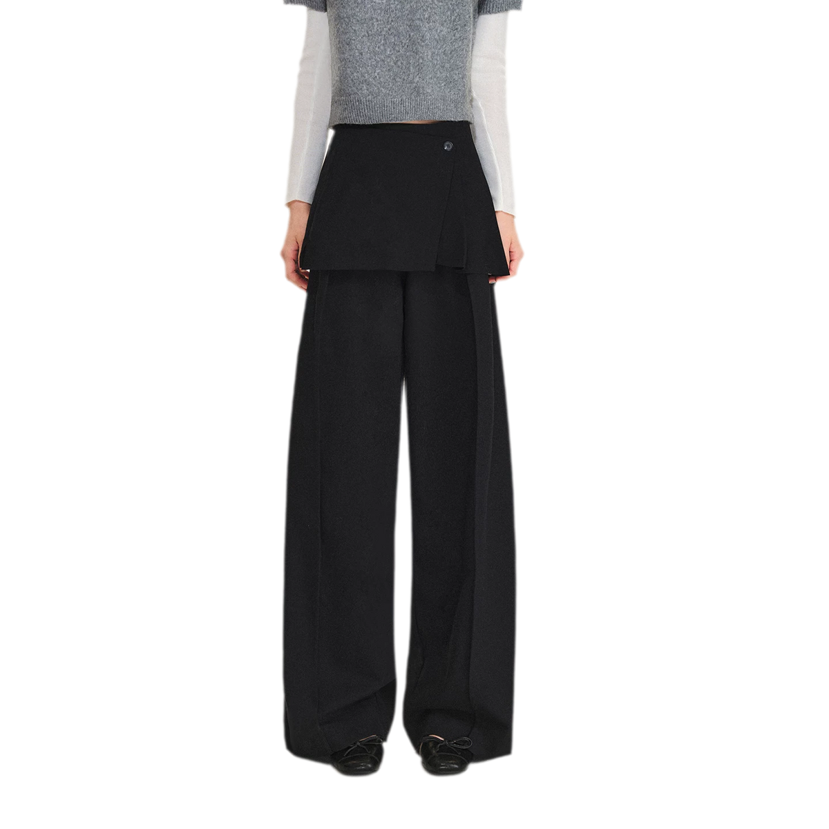 Abnehmbare Lagen-Hose mit weitem Bein