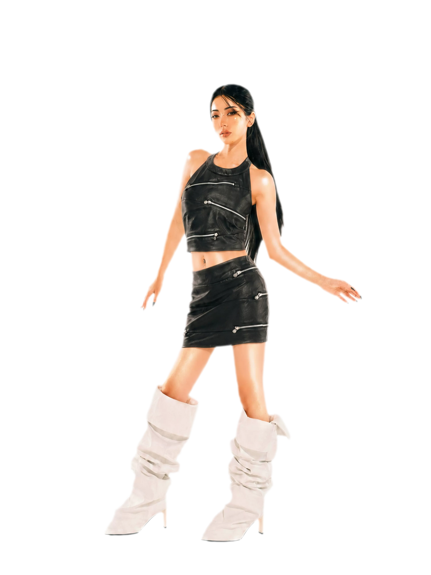 24ANS x UWA Halter Leather Set