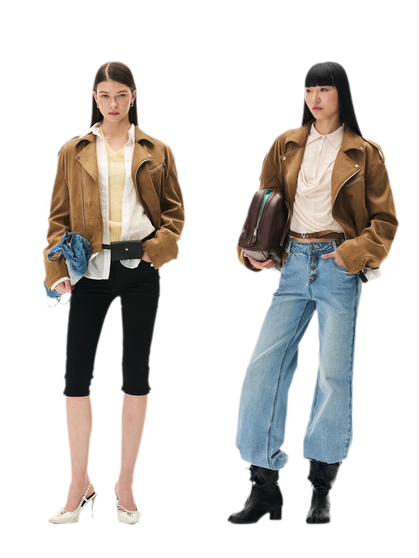 Suede Velvet Relaxed Jacket