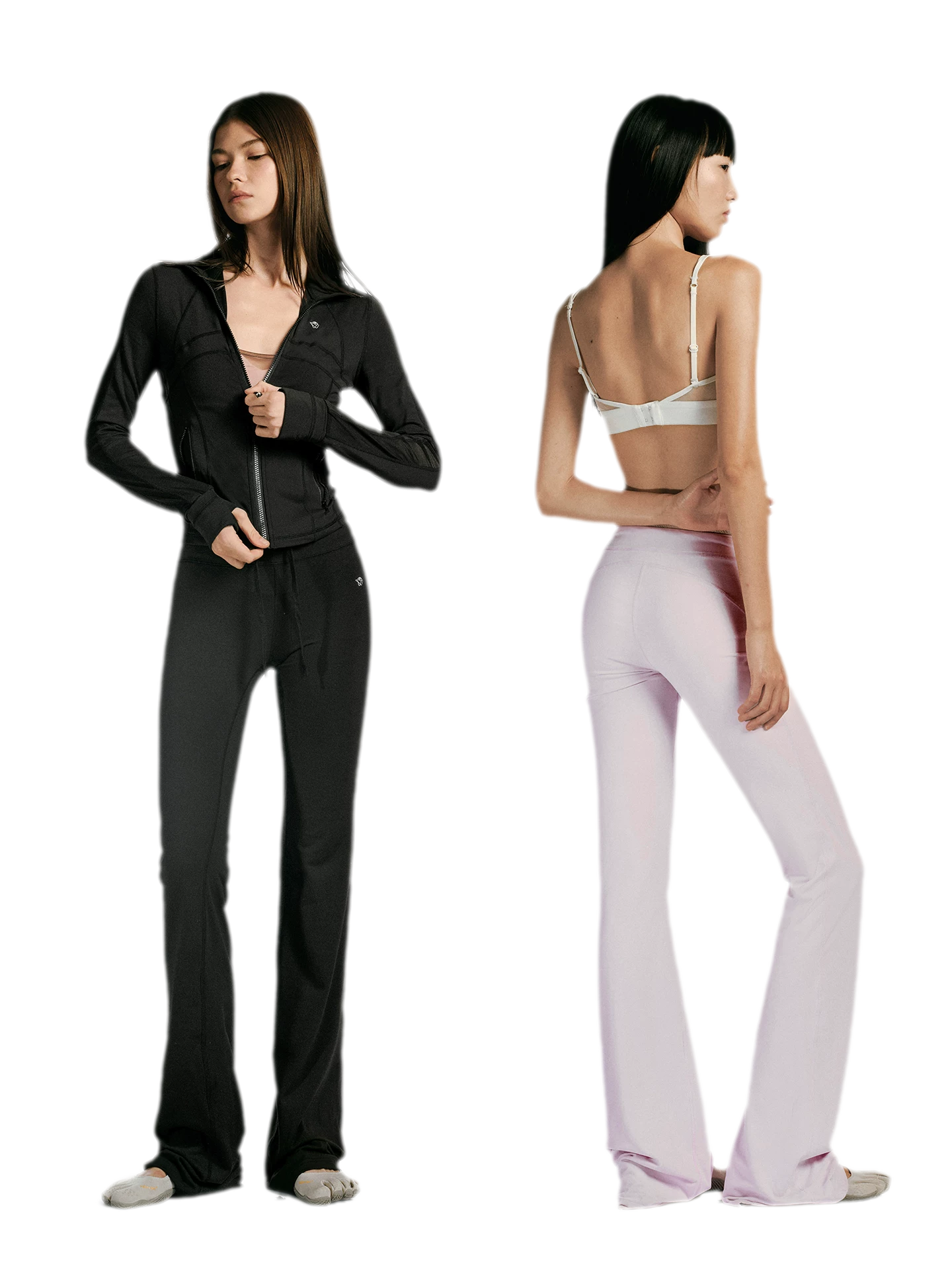Lace Trim Slim Pants